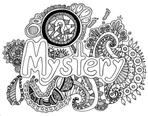 Free Printable Mystery Coloring Pages